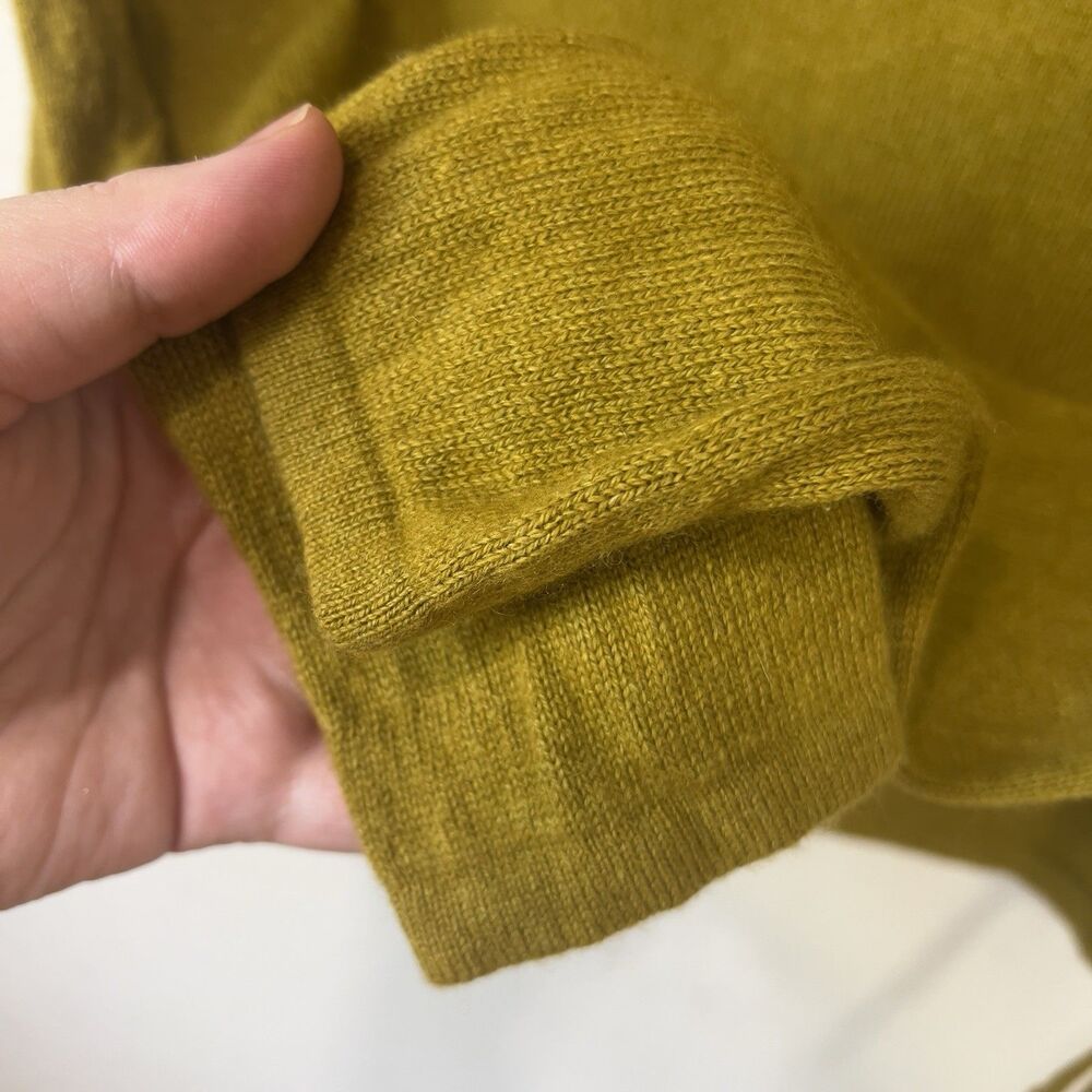 Caslon Women's Mustard Knit Hooded Long-Sleeve Pullover Sweater Size L - Picture 7 of 10